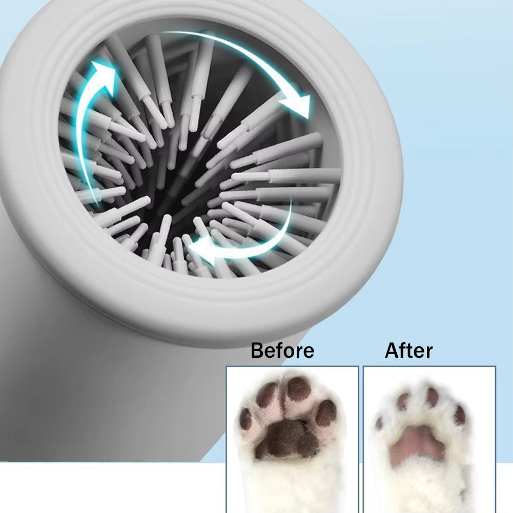 Dog Paw Cleaner Automatic Pet Foot Paw Washer Electric Paw Massager USB Cable Operated for Small Medium Dogs Cats