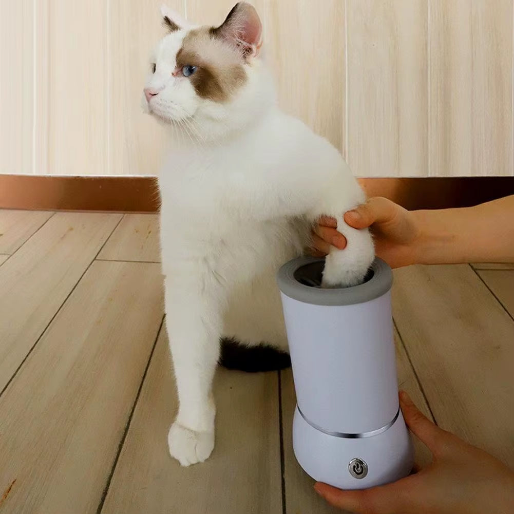 Dog Paw Cleaner Automatic Pet Foot Paw Washer Electric Paw Massager USB Cable Operated for Small Medium Dogs Cats