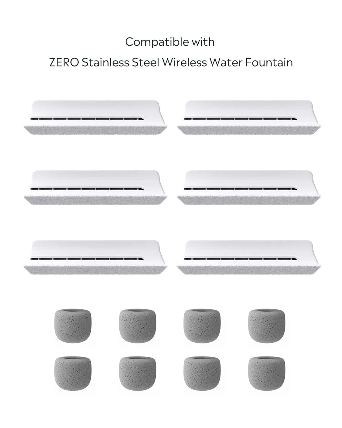 Uah Pet Stainless Steel Wireless Pet Water Fountain