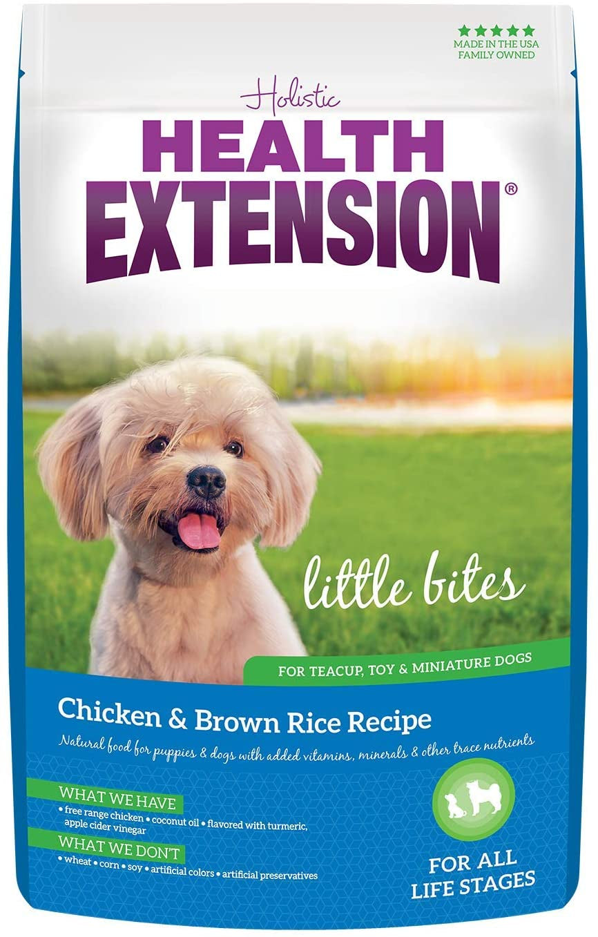 Little Bites Chicken & Brown Rice Dry Dog Food (4 Lb / 1.8 Kg) - Natural with Probiotics and Superfoods for Teacup, Toy & Small Breeds