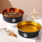Anti-Slip Dog Bowls Small Medium and Large Dog Feeding Bowls and Water Fountains Stainless Steel Pet Feeders Pet Dog Accessories