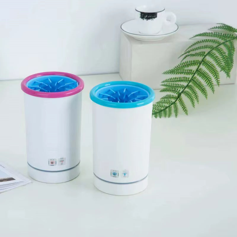 LMZOE 3.7V Automatic Paw Plunger Pet Washer Cleaner Soft Silicone Low Noise Foot Washing Cup Cats Dogs Quickly Wash USB Charging